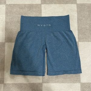 NVGTN Slate Blue Pro Seamless Shorts